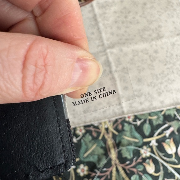 Black leather wide belt - Picture 10 of 11